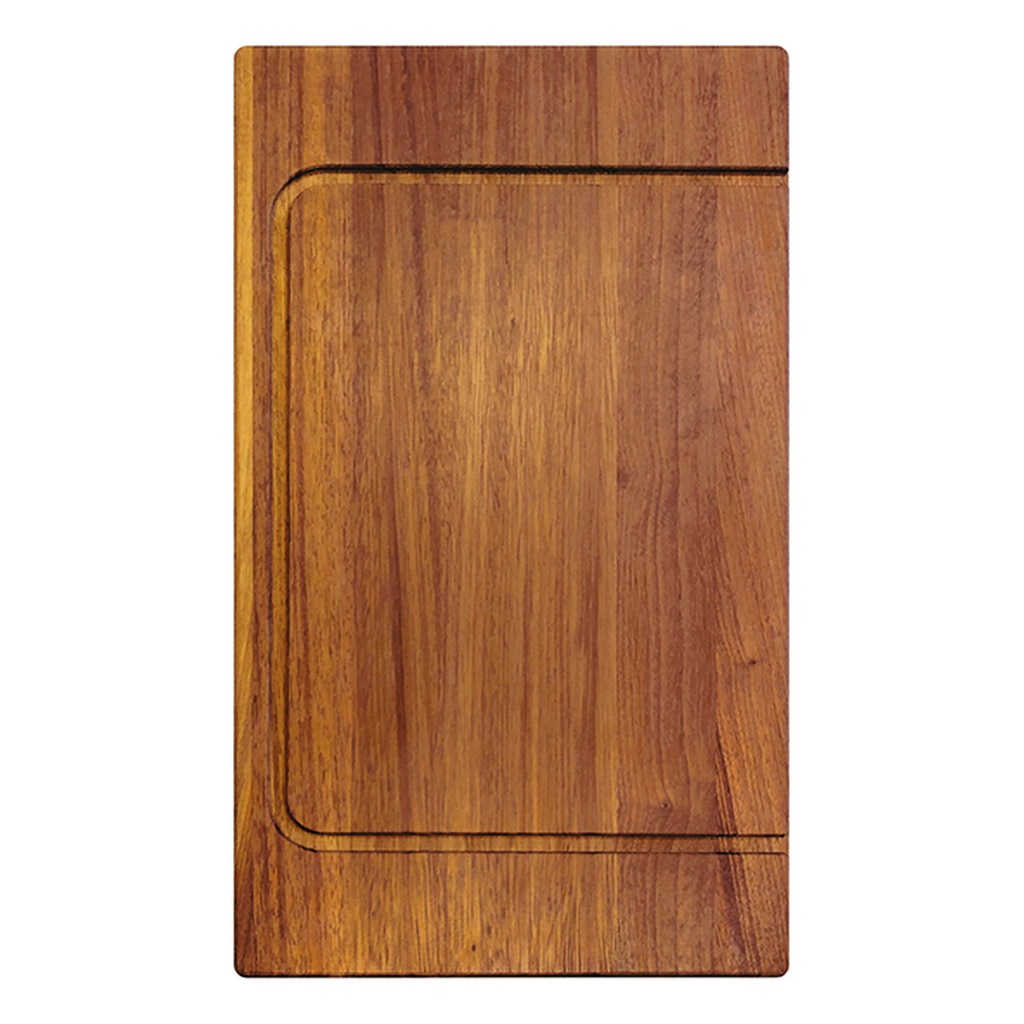 Tagliere rettangolare TAGL88 - TAGLIERE IN LEGNO con superficie liscia e rifinita e bordo leggermente rialzato su un lato.