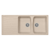 Lavello doppio in granito beige