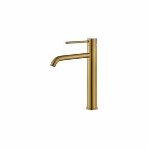 ROUND 200 - C45 - Miscelatore alto per lavabo Finitura PVD Gold senza scarico