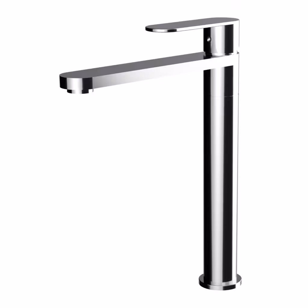 Fusion 200 – 40 – Miscelatore alto per lavabo da appoggio Finitura Cromata senza scarico
