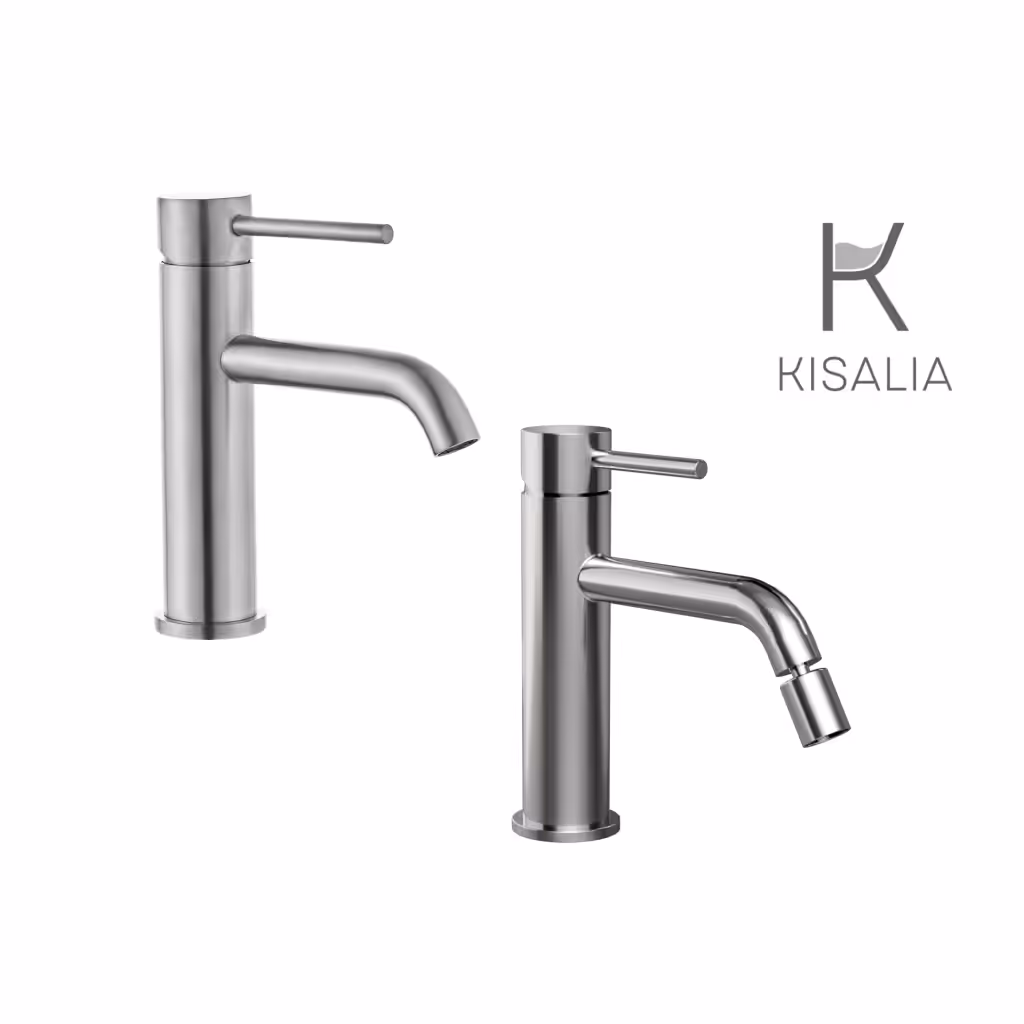 Set Miscelatore Lavabo e Bidet Kisalia ROUND senza scarico